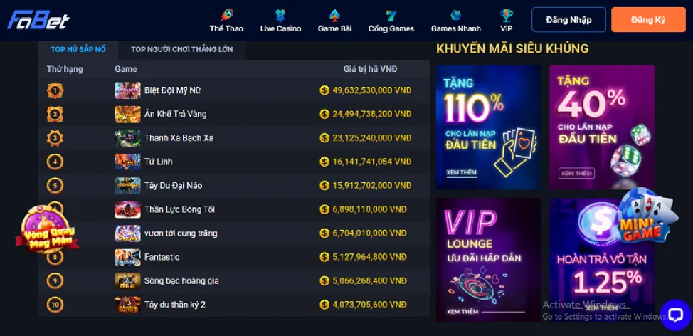 Hoàn trả tiền cược thể thao hàng tuần từ hitclub game